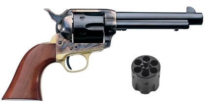 Uberti 1873 Cattleman II Dual Caliber Revolver - Brass Classic 5.5"