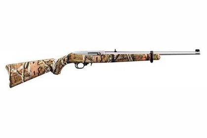 Ruger Satin Stainless Carbine .22 LR Camo Semi-Auto Rifle