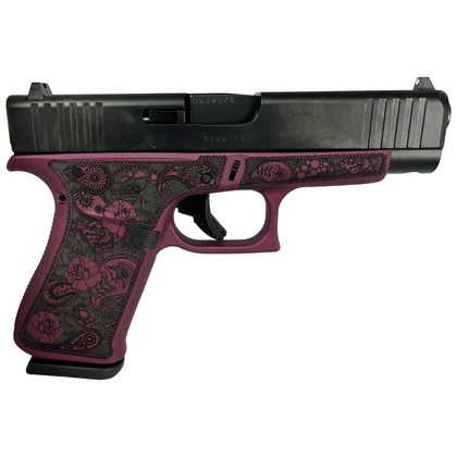 Glock 48 Gen 1 Black Cherry Paisley 9mm Compact, Safe Action System