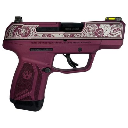 Ruger Max-9 Pro Gen 1 "Black Cherry Paisley" 9mm Semi-Auto Handgun