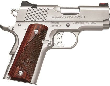 Kimber Ultra Carry II .45 ACP Stainless Compact - Rosewood Grips