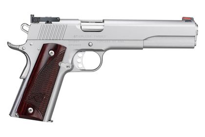 Kimber Gen 1 Target 10mm Satin Silver Pistol, 6" Barrel, 7 Rds
