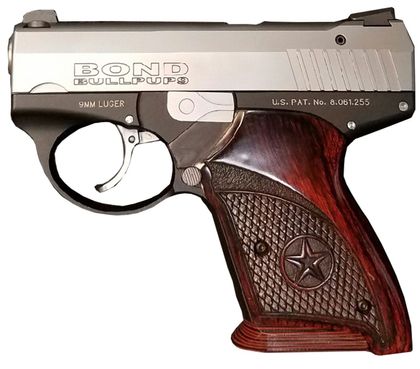 Bond Arms BullPup9 Gen 1 Compact 9mm Pistol with Engraved Rosewood Grips