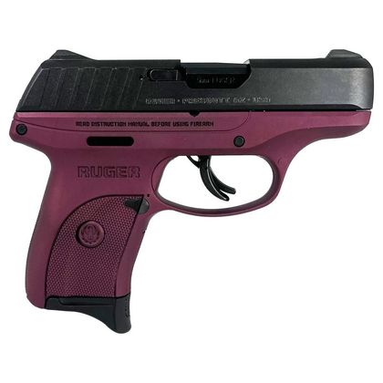Ruger EC9s Gen 1 Black Cherry 9mm Compact Pistol, 3.12" Barrel