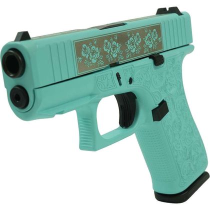 GLOCK G43X Tiffany Blue 9mm - Elegant Compact EDC Pistol