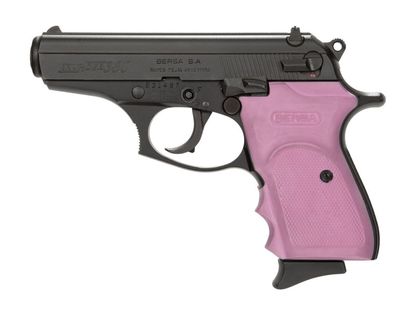 Bersa Thunder 380 Gen 1: Matte Black & Pink Grips Compact Pistol