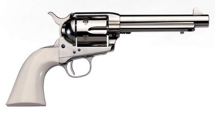 Cody 1873 Cattleman .45 Colt Revolver - Nickel & Ivory Elegance