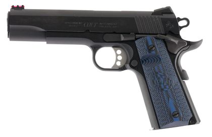Colt 1911 Gov Competition Gen 70 .45 ACP Pistol - Precision Blue Finish