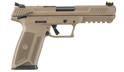 Ruger 57 Gen 1 Desert Earth Semi-Auto Pistol, 5.7x28, 20+1 Capacity