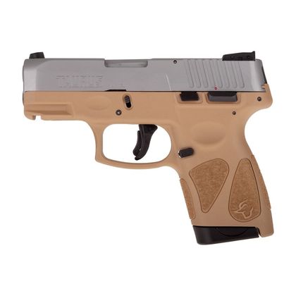 Taurus G2S Gen 1 9mm Compact Striker-Fired Pistol - Tan/Stainless