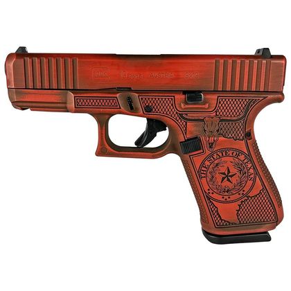Glock 19 Gen 5 "Texas Orange" 9mm Pistol - 15 Rounds, 4.02" Barrel