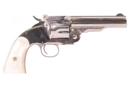 "Uberti Classic 1875 No. 3 Pearl .45 LC Revolver - Nickel Finish"