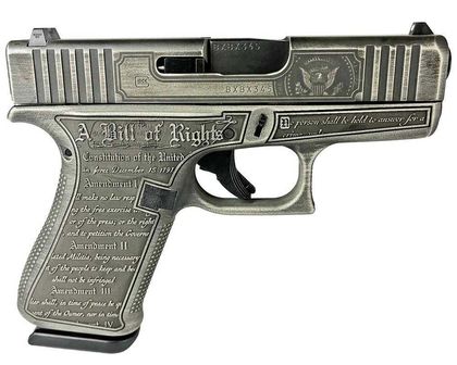 Glock 43X Gen 4 Trump 9mm Compact Pistol - 3.4" Barrel, 10+1 Rounds