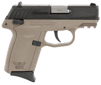 SCCY CPX-1 Gen3 9mm Compact Pistol - FDE/Black, 10+1 Rounds