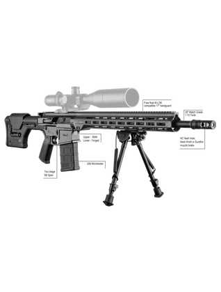 GILBOASILVER SHADOW Match G2 .308 Win Precision Semi-Auto Rifle 20+1 RD