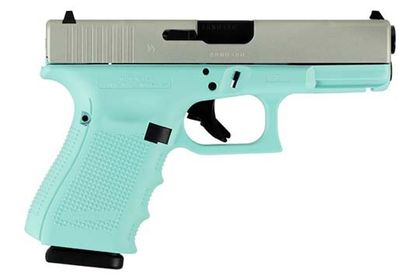 Glock G19 Gen 4 - Compact 9mm, Robin Egg Blue Cerakote Finish