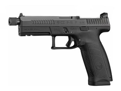 CZ P-10 F Optic-Ready 9mm Pistol, 21+1 Rounds, Black Polycoat