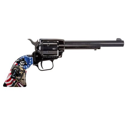 Heritage Rough Rider .22 LR Revolver - US Flag Grip, 6.5" Barrel, SAO