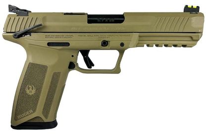 Ruger 57 Gen 1 FDE 5.7x28mm High-Capacity Semi-Auto Handgun