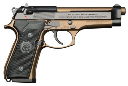Beretta 92FS Gen 1 Burnt Bronze 9mm Pistol - Precision & Protection