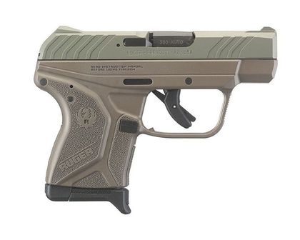 Ruger LCP II .380 ACP Compact Elite Earth - Jungle Green Slide