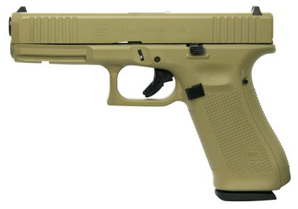 Glock G17 Gen 5 9mm Full-Size Pistol FDE, 17rd Capacity