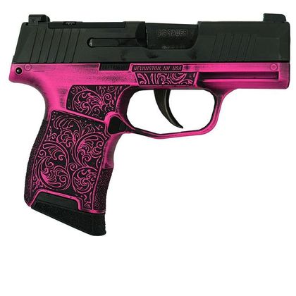Sig Sauer P365 Pink Filligree 9mm Semi-Auto, Compact 3.1" Barrel, 10-Rd
