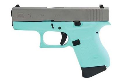 Glock G43 Gen 3 Subcompact 9mm - Robin Egg Blue Conceal Carry