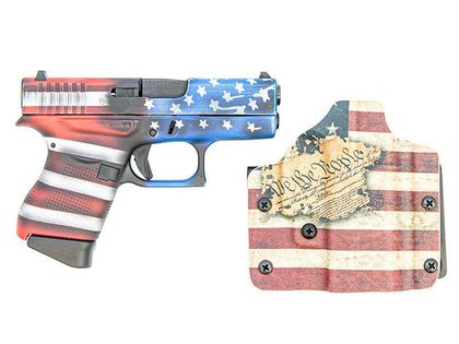 Glock 43 Gen 1 Patriotic Carry 9mm - US Flag Cerakote Finish