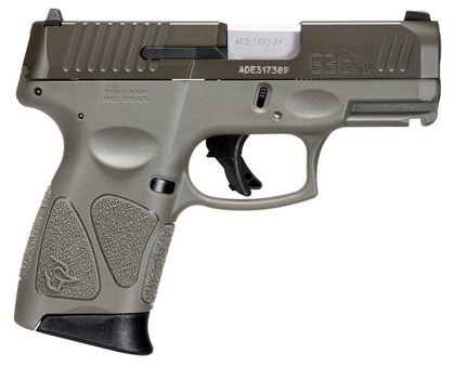 Taurus G3C Gen 3 Compact 9mm Pistol, OD Green, 12+1 Capacity