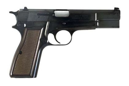 Browning Hi-Power Gen 1: Classic Blued 9mm, Altamont Wood Grip