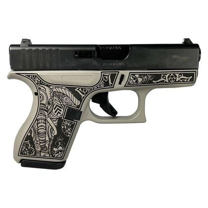 Glock 42 Gen 1 "Elephant Engraved" .380 ACP Compact Concealed Carry