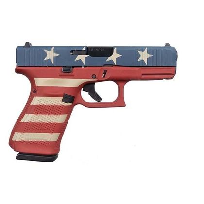 GLOCK G19 Gen 5 American Flag 9mm Semi-Auto Pistol - Patriotic Precision