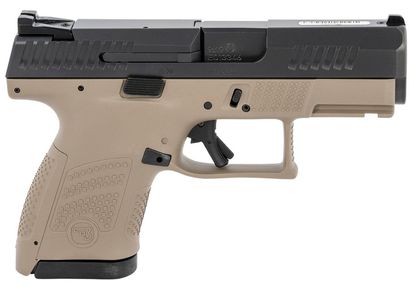 CZ P10 S Gen 1 Compact 9mm Pistol, Night Sights, FDE Finish