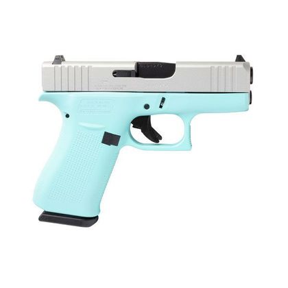 Glock G43X Gen 1 - Robin's Egg Blue Compact 9mm Concealed Carry Pistol