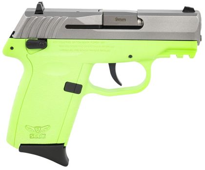 SCCY CPX-1 Gen3 9mm Lime Green Compact Pistol with SS Slide