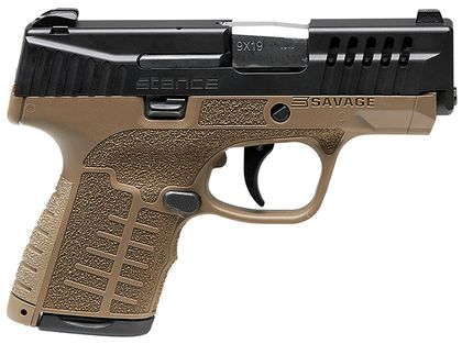 Savage Stance Gen 1 9mm Compact Semi-Auto Pistol, FDE, Night Sights