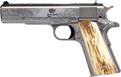 Colt 1911 Retro .45 ACP - Engraved Mammoth Ivory Edition
