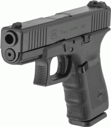 Glock G19 Gen4 Compact 9mm Pistol - Night Sights & FR Serrations
