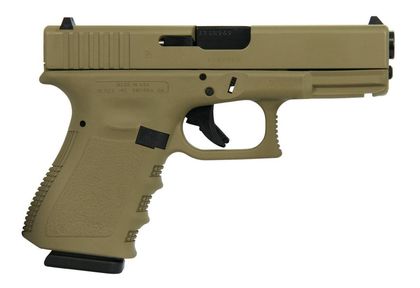 Glock 19 Gen 3 FDE 9mm Compact Handgun - 15-Round, Reliable Defense
