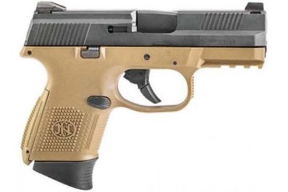 FN America FNS-9 Compact 9mm - Ergonomic EDC with Dark Earth Finish