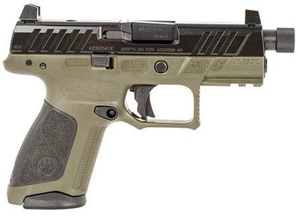 Beretta APX A1 Compact Tactical 9mm, OD Green, 15+1 Capacity