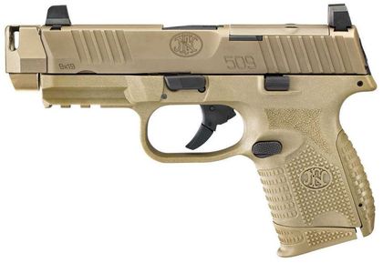 FN 509C Flat Dark Earth 9MM Compact Handgun - Gen 1, 10+1 Capacity
