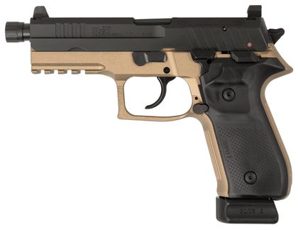 Arex Rex Zero 1T Tactical 9mm Pistol - FDE, 20-Round, Ambi Safety