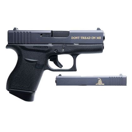 Glock Slimline Gen 1: Concealed 9mm with Gold Gadsden Elegance
