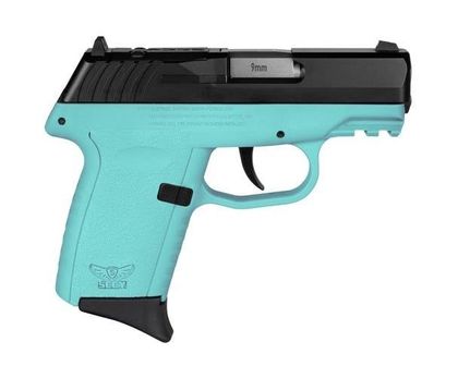 SCCY CPX-2 Gen3 RDR 9mm Compact Pistol - Black/Aqua, 10+1 Capacity
