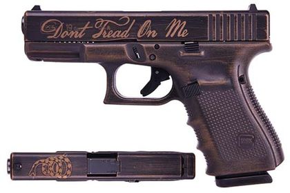 Glock G19 Gen 4 - Battleworn Bronze 9mm Compact Pistol, 15+1 Capacity