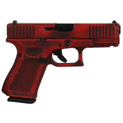 Glock 19 Gen 5 Distressed Red 9mm Pistol - Stylish & Reliable 15rd