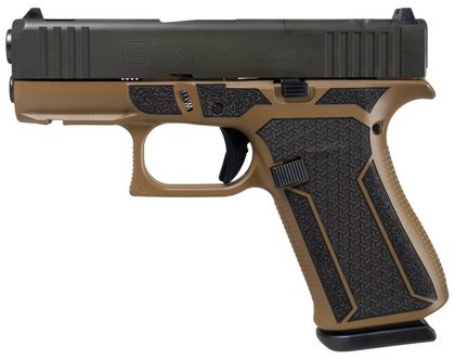 Glock 43x MOS Gen 1 "Happy Little Trees" FDE/Black 9mm Compact Pistol