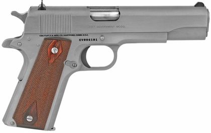 Colt 1911 Gov Classic Gen 1 .38 Super Pistol - Stainless Precision